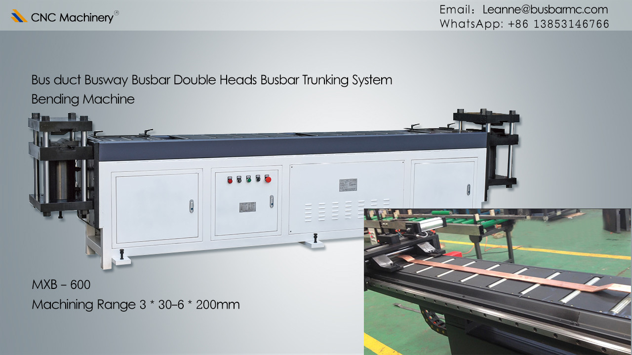 Double heads busbar trunking system bending machine